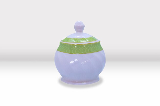 Green Sugar Bowl Mockup em 3D