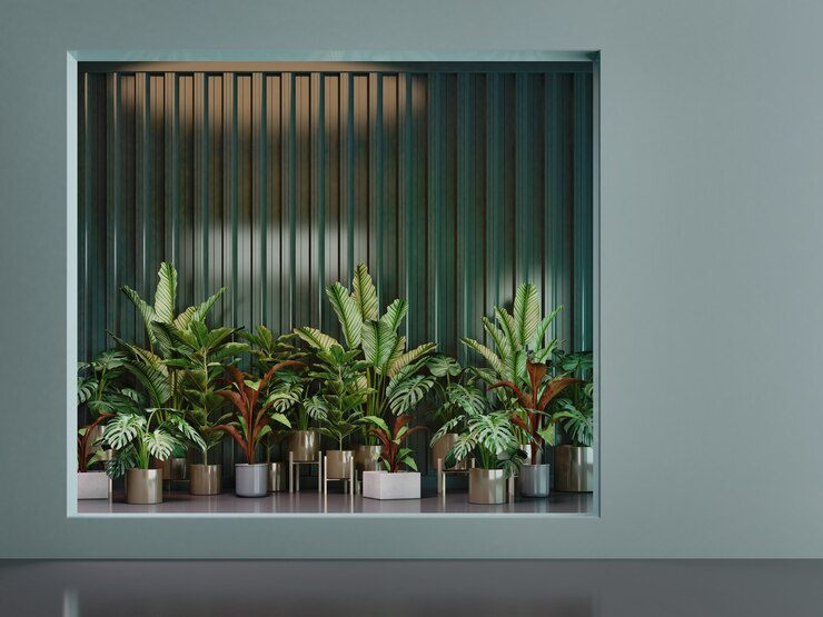Greenwall con planta tropical