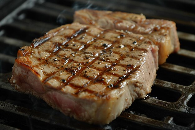 Foto grelhado para emoção grelhado carne de porco ou carne bovina foto