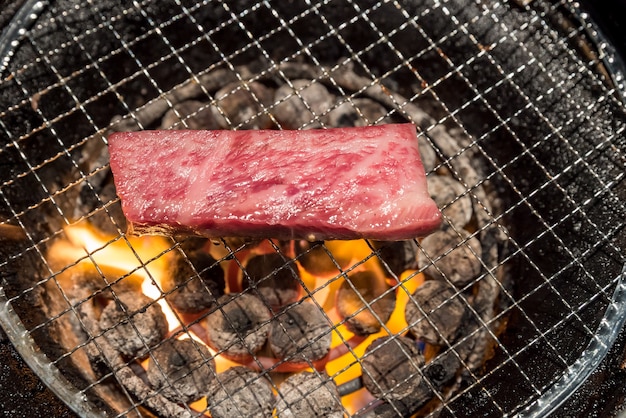 Grelhado wagyu Sirloin carne yakiniku