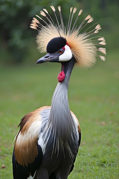 Grey Crowned Crane, der Nationalvogel Ugandas