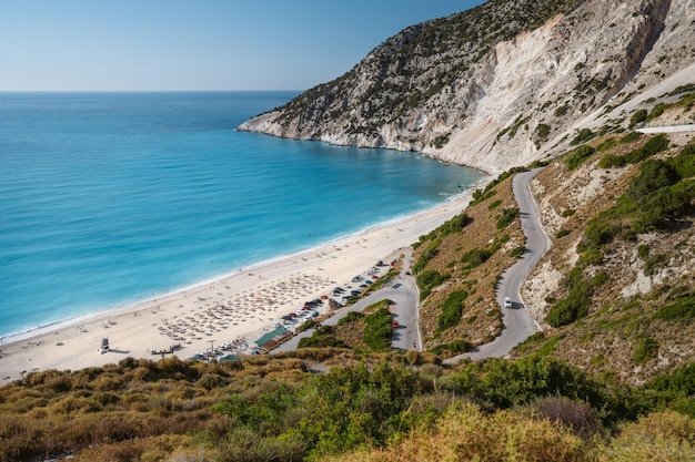 Griechenland Kefalonia Insel Myrtos Strand