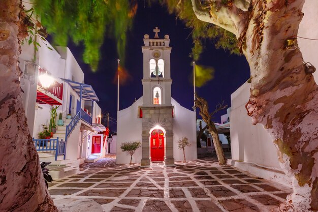 Griechische Kirche auf der Insel Mykonos, Griechenland