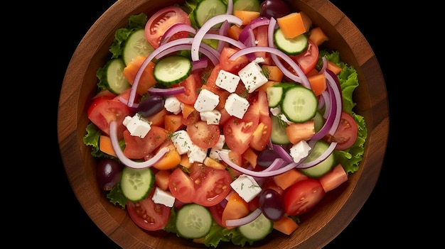 Foto griechischer salat