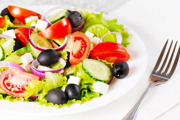 Foto griechischer salat