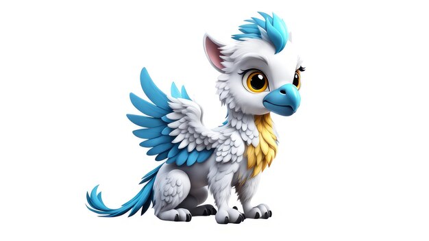 Griffin em fundo branco isolado