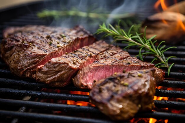 Foto grilling prime steaks to perfection a fun family bbq cookout