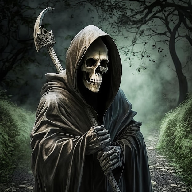 Grim reaper hd papel de parede Generative AI