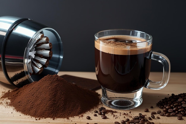 Grinder Hintergrund brauner Getränk Kaffee