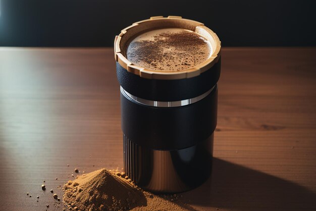 Grinder Hintergrund brauner Getränk Kaffee