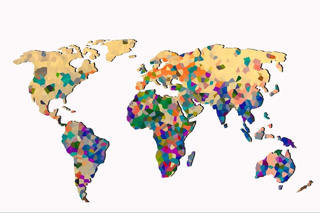 Grob skizzierte Weltkarte als globale Geschäftskonzepte