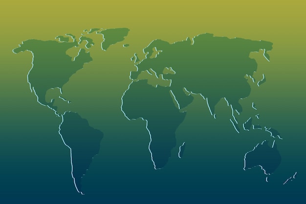 Grob umrissene Weltkarte Poster der Weltkarte der Erde Planetenkarte mit Texturoberfläche abstrakte Musterillustration Reisen Sie weltweit Kartensilhouette im Hintergrund