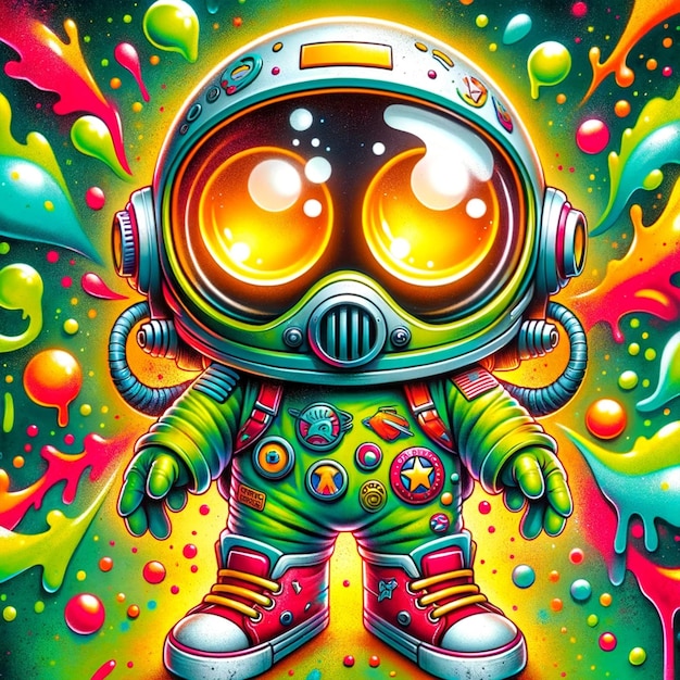 Groovy Space Explorer Vinyl Juguete de arte de vinilo El juego de la exploración espacial