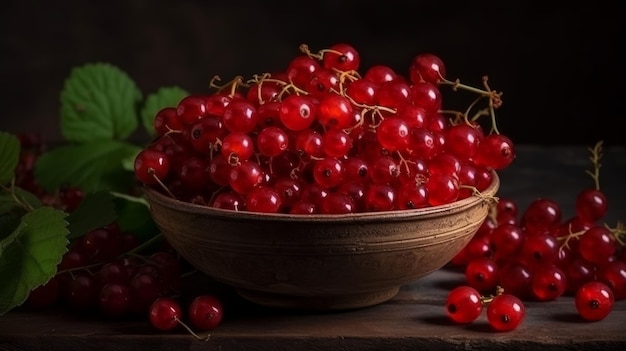 Grosella roja fresca para comida de entrega