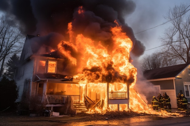 Großbrand im Wohnhaus