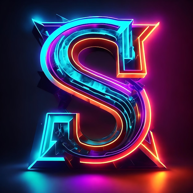Großbuchstabe S 3D-Logo-Design S