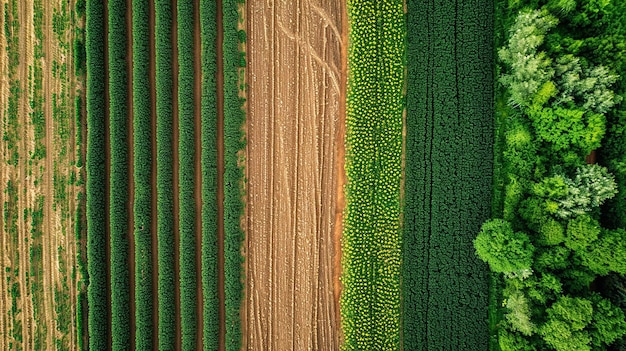 Große Ackerflächen in Millionen von Hektar