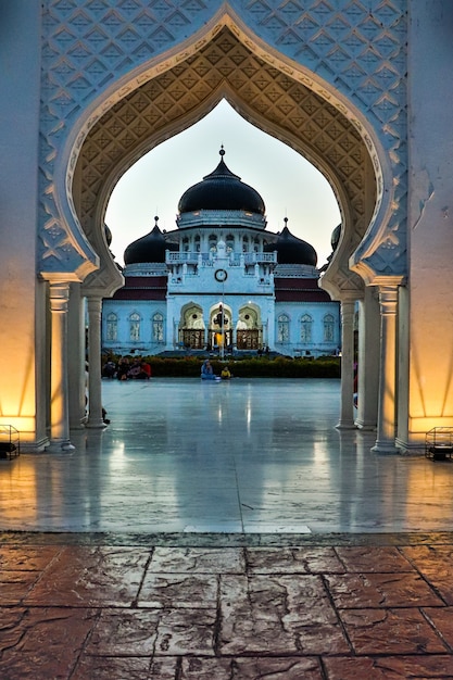Große Baiturrahman-Moschee Eine historische Moschee in der Provinz Aceh