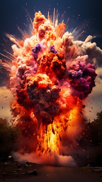 Foto große explosion