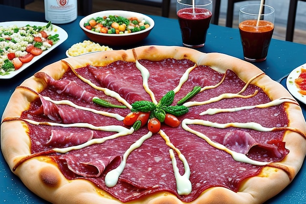 Große Pizza