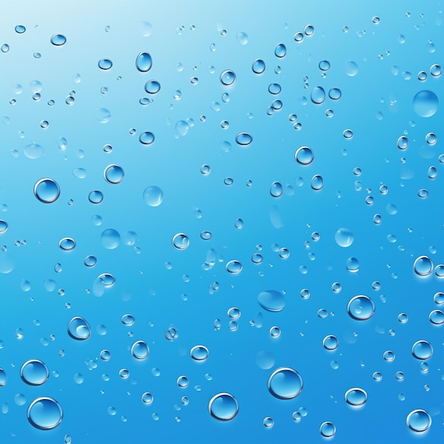 Große Wassertropfen auf blauem Hintergrund Ort für die Produktplatzierung