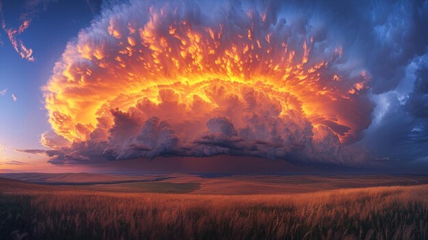 Foto große wolke am himmel