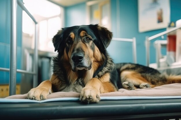 Großer Hund in der Tierklinik-Abteilung ai erzeugt
