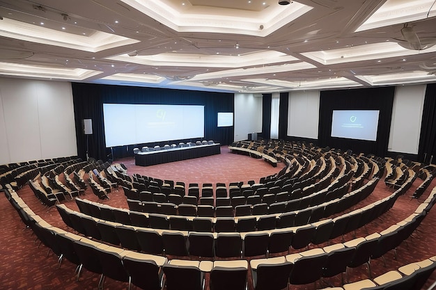 Foto großer konferenzsaal bereit zur nutzung