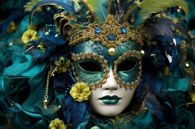 Großer Masken-Mardi-Gras-Hintergrund