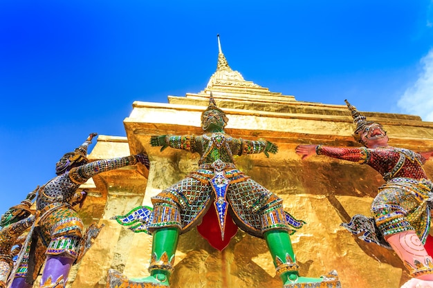 Großer Palast in Bangkok und Wat Phra Kaeo Tempel