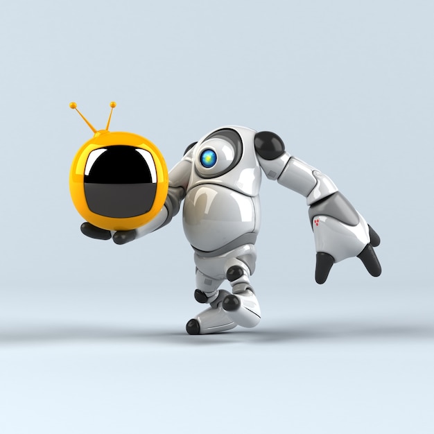 Großer Roboter - 3D-Illustration