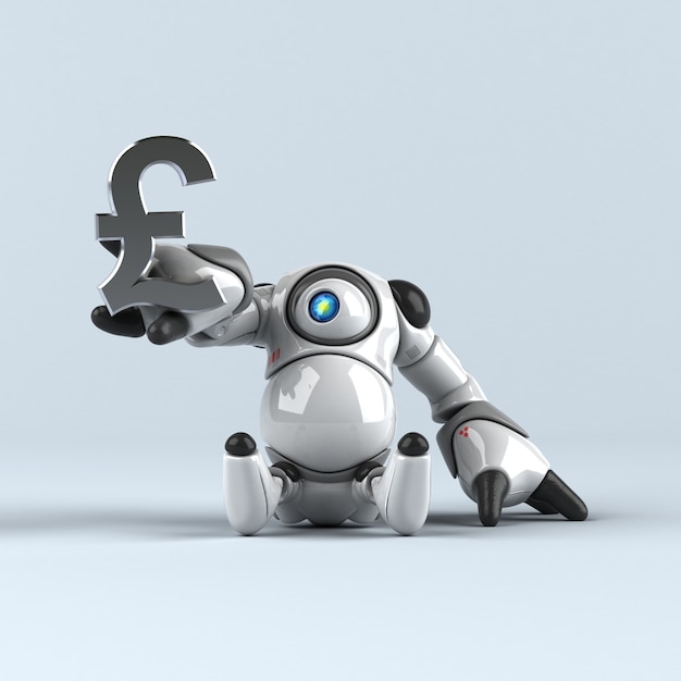 Großer Roboter - 3D-Illustration