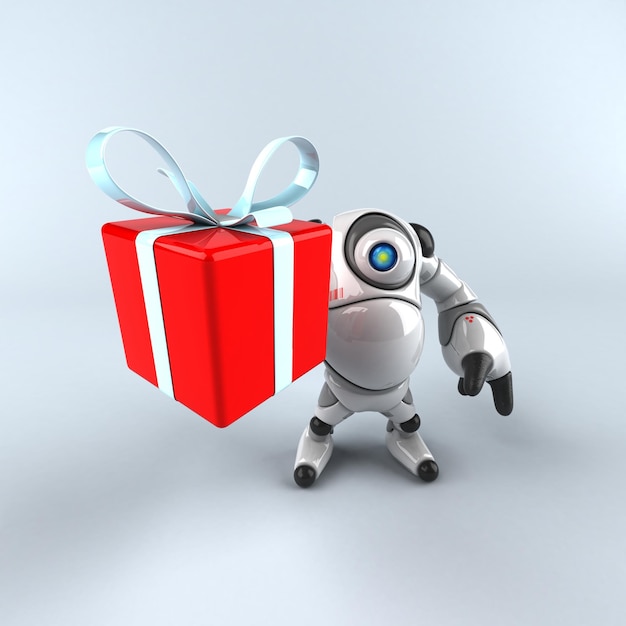 Großer Roboter 3D-Illustration