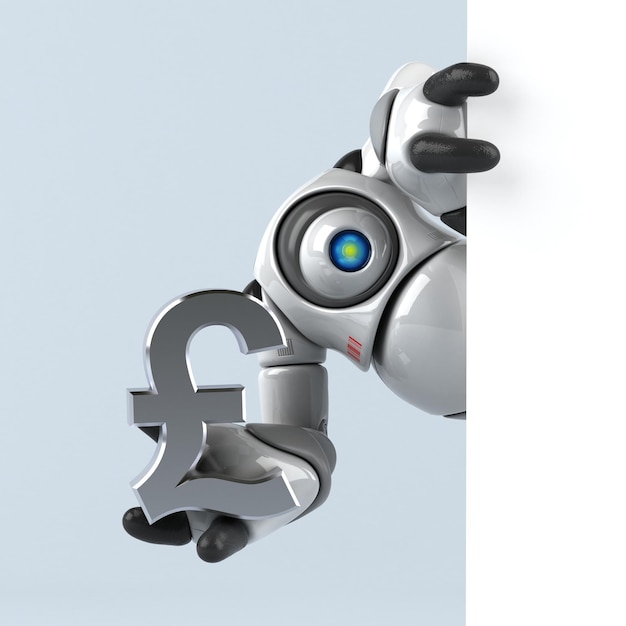 Großer Roboter 3D-Illustration