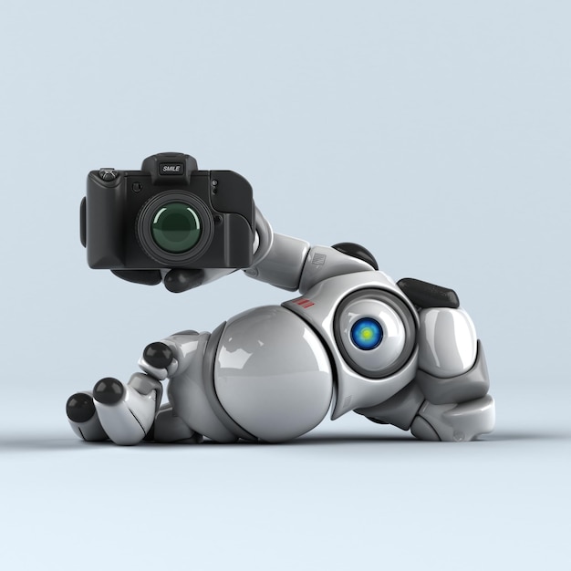 Großer Roboter 3D-Illustration