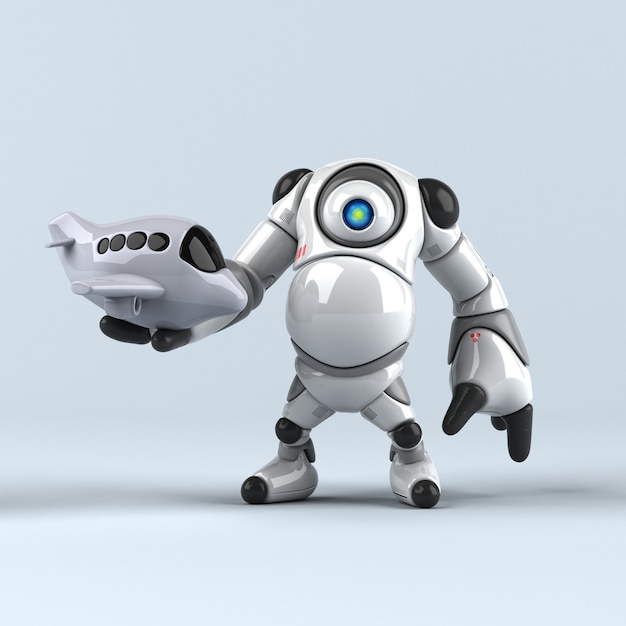 Großer Roboter - 3D-Illustration