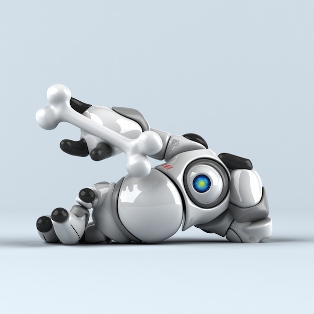 Großer Roboter - 3D-Illustration