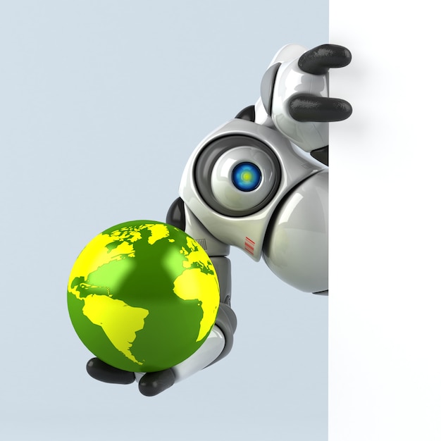 Großer Roboter - 3D-Illustration