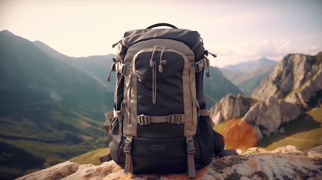 Großer Wander- und Trekkingrucksack für den Tag, Generative AI