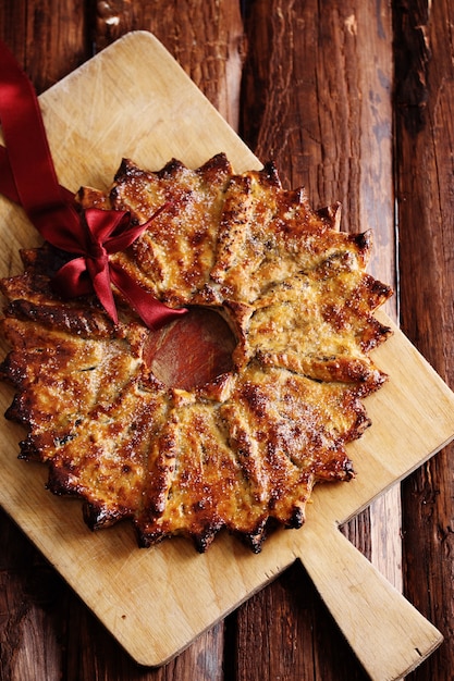 Großer Weihnachtsstern, ein traditionelles Dessert