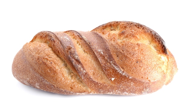 Großes Brot gesetzt auf weißen Hintergrund.