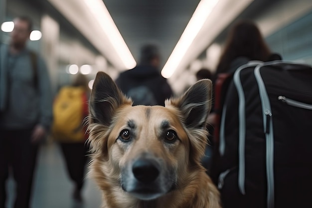 Großes Hirtenhundporträt Reisekonzept mit Tieren