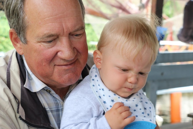 Foto großvater und enkel