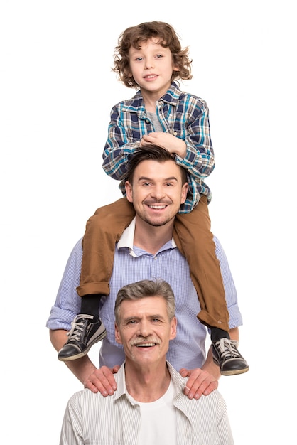 Großvater, Vater und Sohn