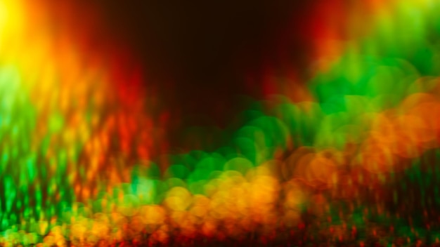 Grün gelb rot Bokeh-Effekt abstrakter Hintergrund Farbige Kreise Reggae Rasta Hintergrund Jamaika-Muster