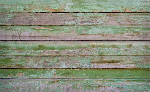 Grün lackierte Holzbretter oder Textur.