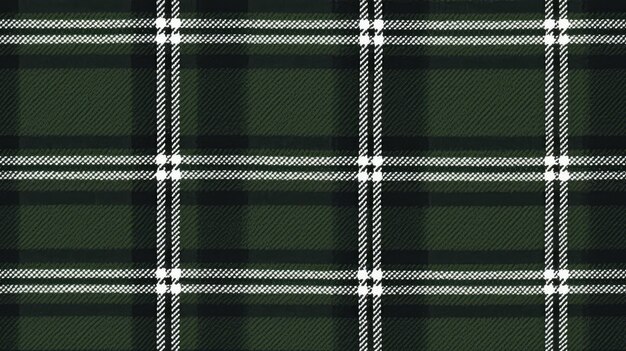 Grün-weißer nahtloser karierter Schottenstoff, perfekt für Hemden oder Tischdecken mit klassischem schottischem Karomuster. Auch ideal als vielseitiger Hintergrund oder Tapete