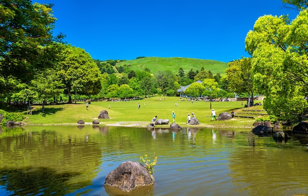Gründe des Nara-Parks in der japanischen Region Kansai