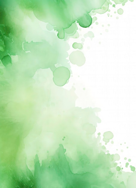 Foto grüne aquarell-nasswasch-splash-vektor-illustration einladungskarten-hintergrund