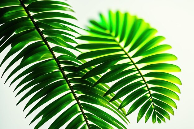 Grüne Blätter der Gummipalme oder Riesendioon Dioon spinulosum Dyer, die tropische Cycad-Palmenpflanze auf Bla